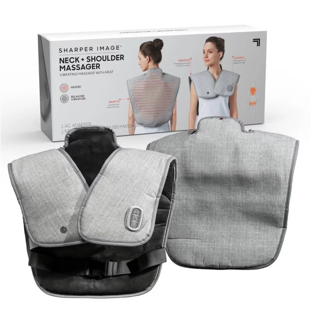 Brand New SHARPER IMAGE Heated Neck & Shoulder Massager
